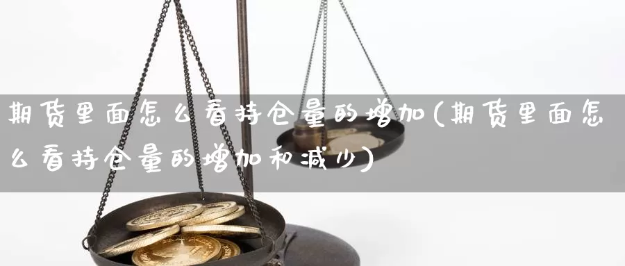 期货里面怎么看持仓量的增加(期货里面怎么看持仓量的增加和减少)_https://www.rktglass.com_恒指期货手续费_第1张