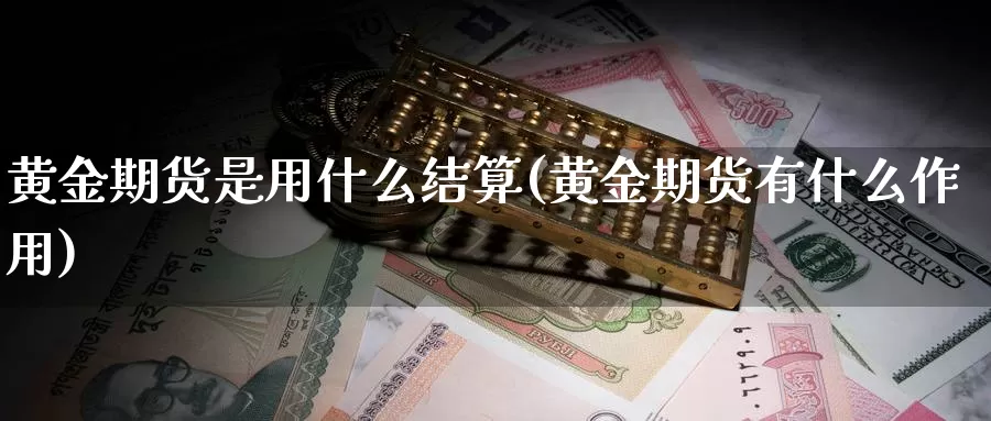 黄金期货是用什么结算(黄金期货有什么作用)_https://www.rktglass.com_恒指期货手续费_第1张