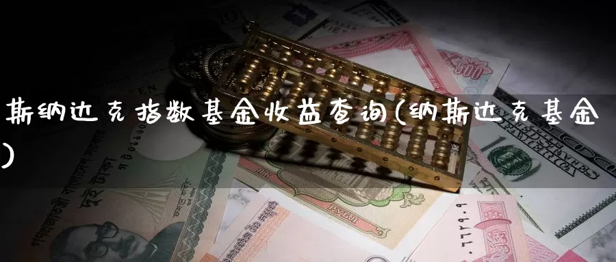 斯纳达克指数基金收益查询(纳斯达克基金)_https://www.rktglass.com_恒指期货直播室_第1张