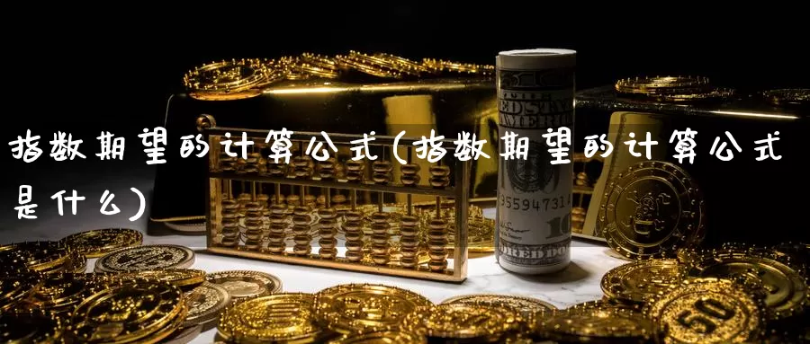 指数期望的计算公式(指数期望的计算公式是什么)_https://www.rktglass.com_恒指期货开户_第1张